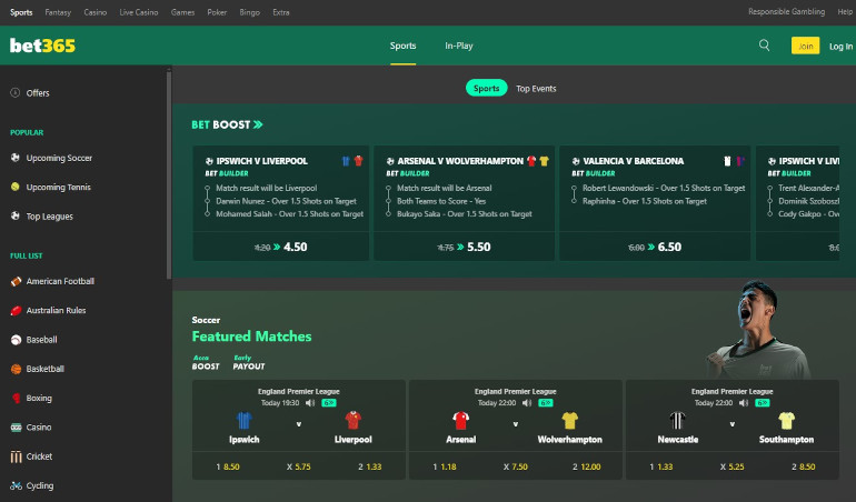 Bet365 Sportsbook Review