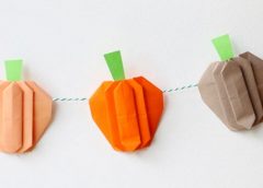 Origami calabaza Garland
