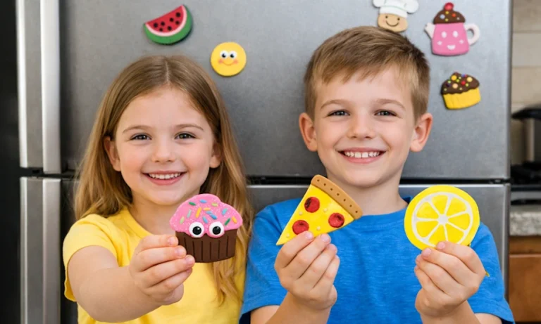 DIY Refrigerator Magnet Crafts Using Kitchen Themes